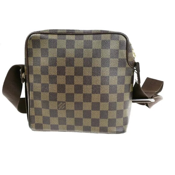 LOUIS VUITTON Olav PM Shoulder Bag Damier Ebene Leather Brown N41442 31YG510 - Picture 2 of 15